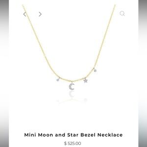 Meira T Starburst Diamond Bezel white gold necklace